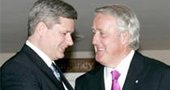 S. Harper (left) and B. Mulroney (right)