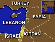 Israel-Lebanon map