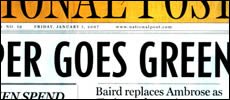 The latest pro-Conservative Party propaganda from CanWest Global/National Post