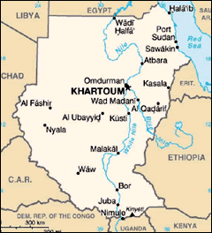 Sudan map
