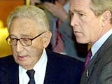 Dr. Henry Kissinger with U.S. President George W. Bush