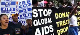 AIDS protest