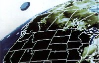 Earth Orbit - Alien spacecraft in METEOSAT photo