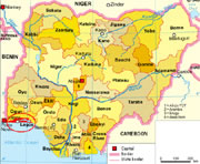 Map of Nigeria: Enlarge to view