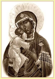 A Russian painting of the Black Madonna