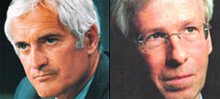 John Turner (left) and St�phane Dion (right)