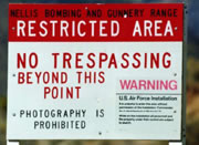 Area 51 sign in Nevada