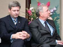 Stephen Harper et Paul Martin