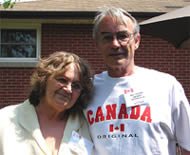Steven Truscott [right] with his wife Marlene