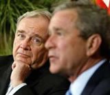 Paul Martin with U.S. President George W. Bush