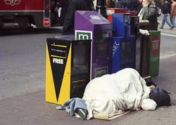 Homelessness and poverty in downtown Toronto