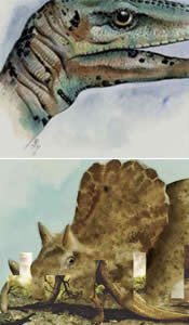 Dinosaur-like humanoids