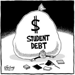 Student debt cartoon