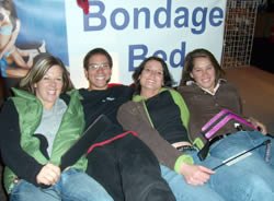Jonathan and fans on the Bondage Bed