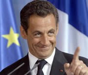 French President Nicolas Sarkozy