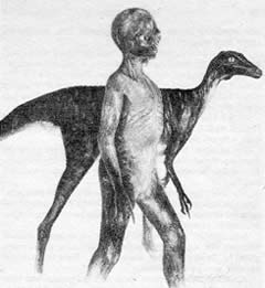 Illustration of Dinosaur Man