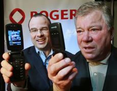 Canadian actor William Shatner (right) and John Boynton