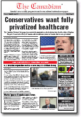 Frontpage of The Canadian newspaper