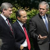 SPP-NAU Summit leaders of Canada, the U.S. and Mexico