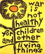 Hippie poster protest