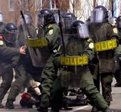 La police anti-�meute du Qu�bec