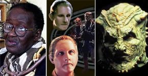 Credo Mutwa (left) and Star Trek characters