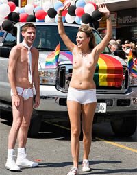 Participants in Toronto's 2007 Pride Week