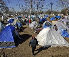 Tent City in Los Angeles