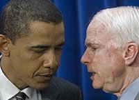 Barack Obama and John Mccain
