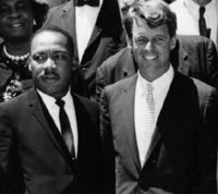 Martin L. King and Robert F. Keendey (right)