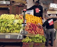 North York Centre Loblaws fresh fruit and vegetable offerings