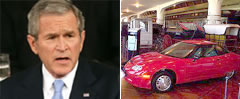 George Bush and electric car