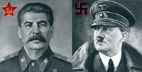 Joseph Stalin and Adolf Hitler