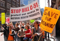 Stop Bill C-51 demonstrator