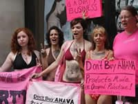 Some women went topless