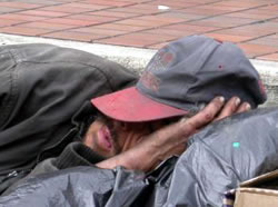 Toronto homeless person