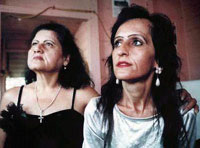 Milagros Garcia (right) with her mother