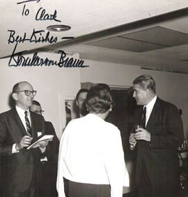 The autographed photo of Dr. Wernher von Braun
